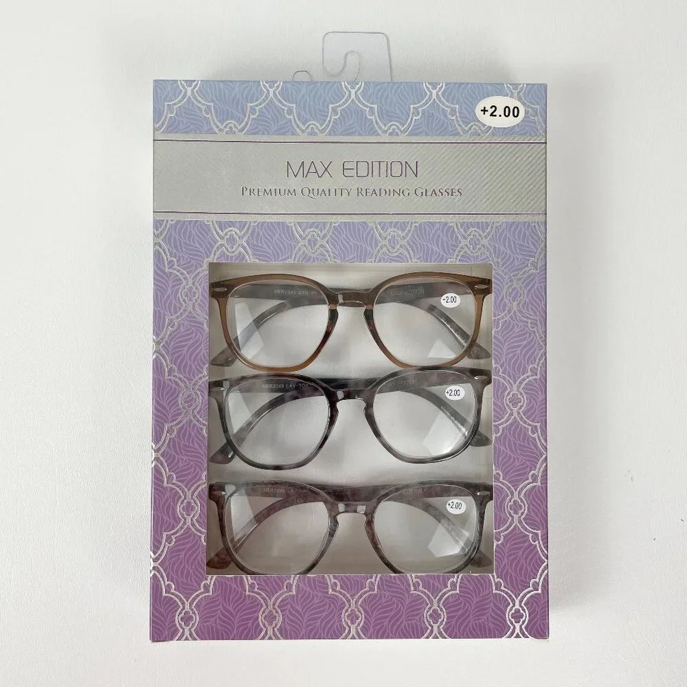 Max Edition +2.00 Reading Glasses